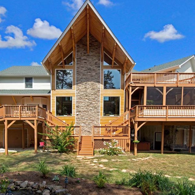 Stunning Two Level Timber Home