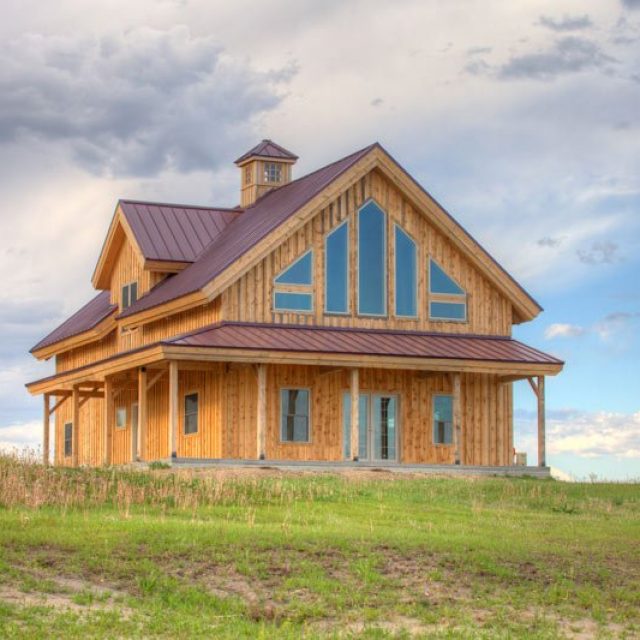 Pre-Designed Timber Frame Farmhouse Only $90,576 (16 HQ Pictures)